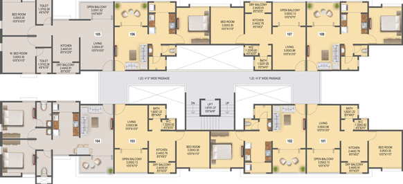 Floor Plan of Ceratec Pavilion in Kiwale, Pune - Image 22912
