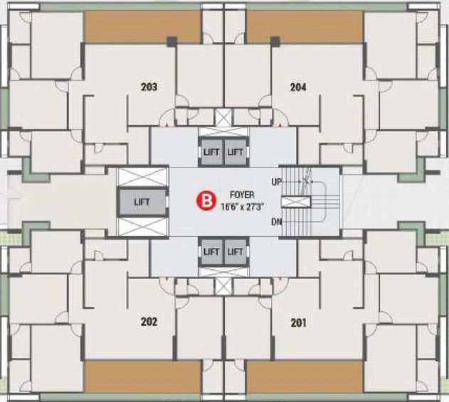 Floor Plan of Royal Panache in Vaishnodevi Circle, Ahmedabad - Image 88612