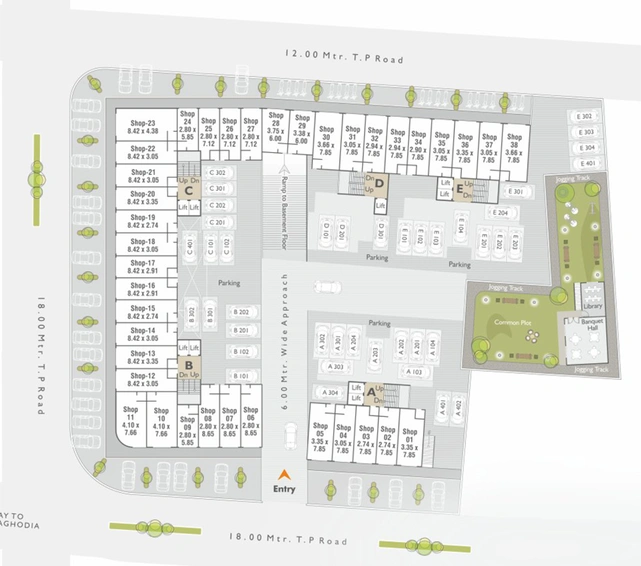 Master Plan of Zillion The Splendid in Waghodia Road, Vadodara - Image 103884