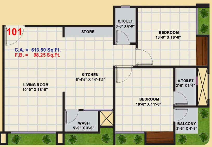 2 BHK Flat in Anjani Rivanta Varni in Variav, Surat - Image 639577