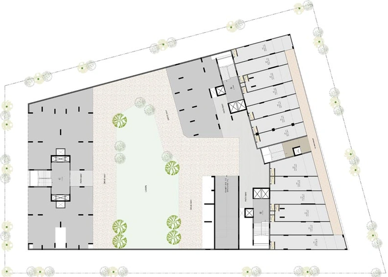 Master Plan of Wishpark The Centrium in Memnagar, Ahmedabad - Image 89773