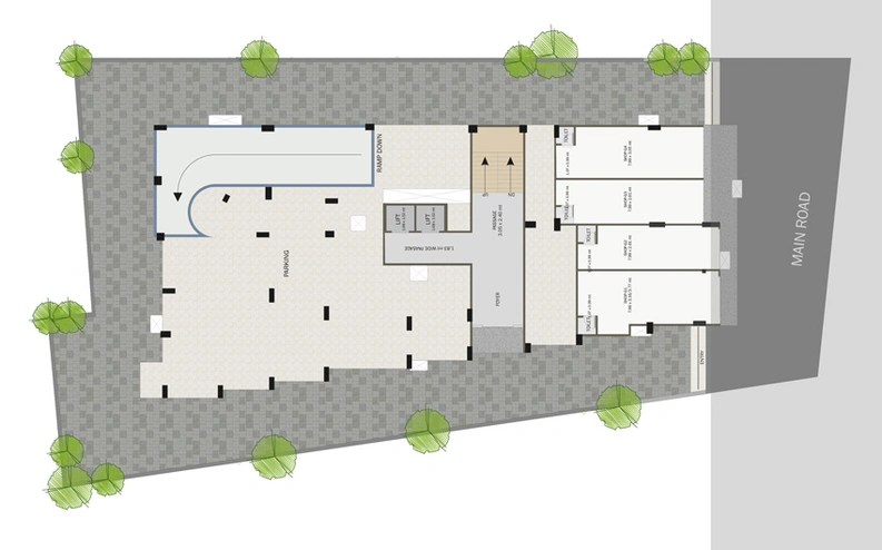 Master Plan of Nathani Sai Garden Residency in Althan, Surat - Image 84312