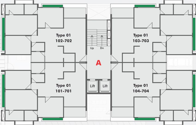 Floor Plan of Arista Belvista in Ambli, Ahmedabad - Image 84322