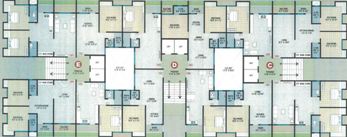 Floor Plan of Sampati Dev Shrustee in Dindoli, Surat - Image 84332