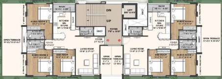 Floor Plan of Om Avenue in Nana Varachha, Surat - Image 86253