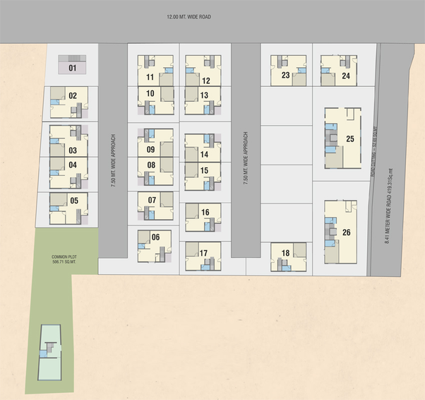 Master Plan of Noble Emirates Hills Villas in Tandalja, Vadodara - Image 85827