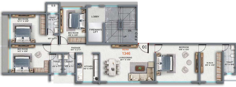 4 BHK Flat in H Rishabraj Gautam Prabhu in Borivali West, Mumbai - Image 642436