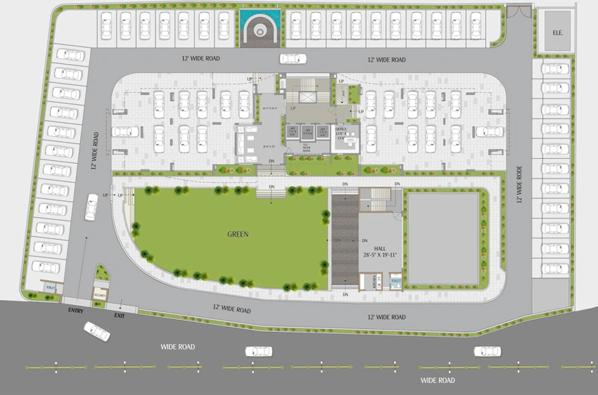 Master Plan of Onyx Breeze O in Kalali, Vadodara - Image 85856