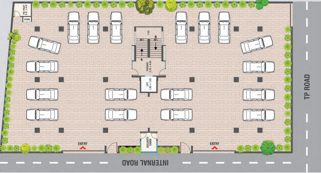Master Plan of Praher Antriksh Aura in Vasna Bhayli Main Road, Vadodara - Image 84407