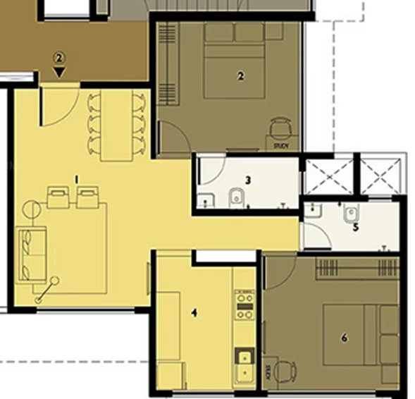 2 BHK Flat in Options Avenue 14 in Dadar East, Mumbai - Image 640080