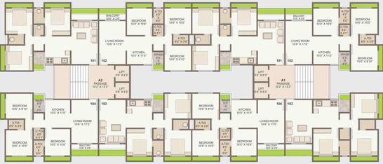 Floor Plan of Savani Prayosha Dream in Dindoli, Surat - Image 84392