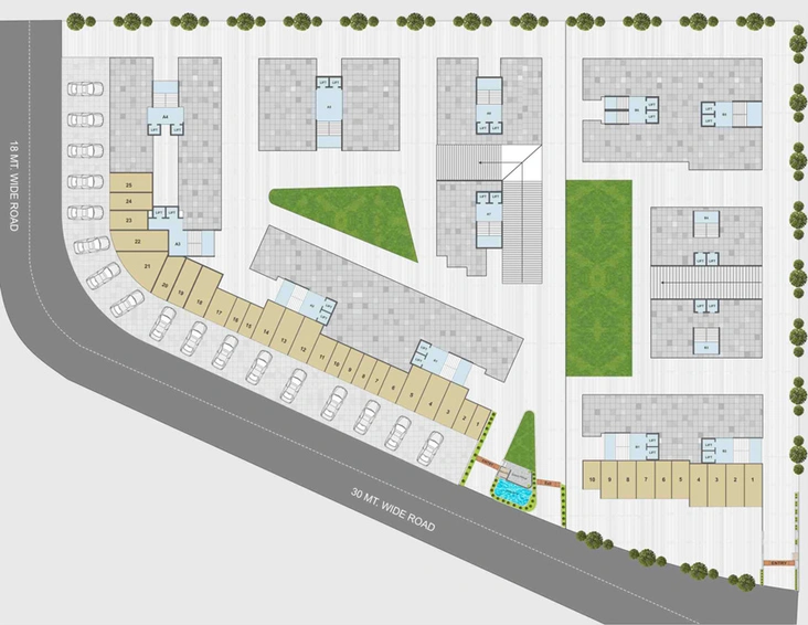 Master Plan of Savani Prayosha Dream in Dindoli, Surat - Image 84393