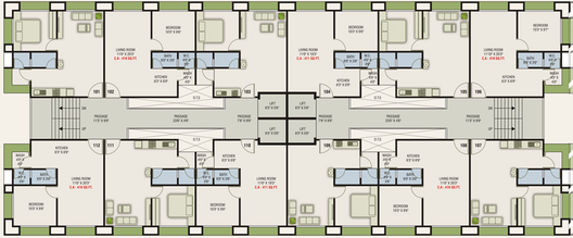 Floor Plan of Sai Ram Residency A in Bhestan, Surat - Image 86261