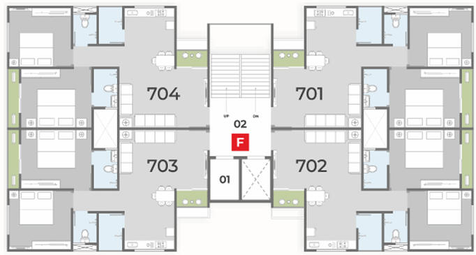 Floor Plan of SP Shree Siddheshwar Pride in Waghodia Road, Vadodara - Image 103896