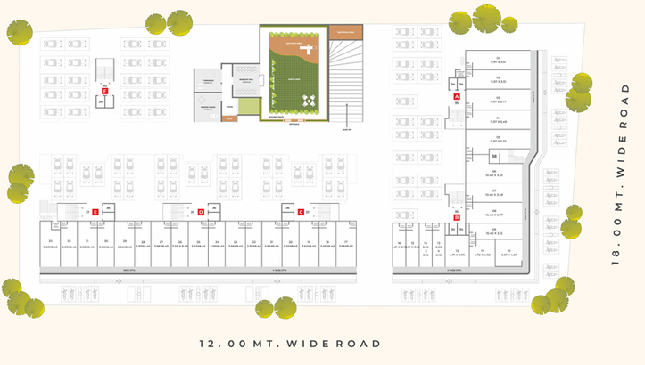 Master Plan of SP Shree Siddheshwar Pride in Waghodia Road, Vadodara - Image 103897