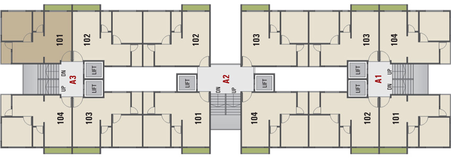 Floor Plan of Avadh Copper Stone in Dumas Road, Surat - Image 84418