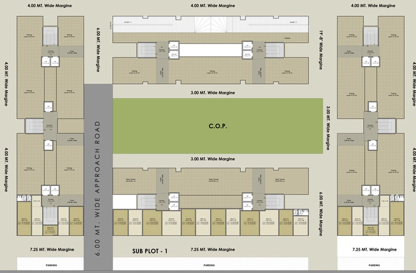 Master Plan of Avadh Copper Stone in Dumas Road, Surat - Image 84419
