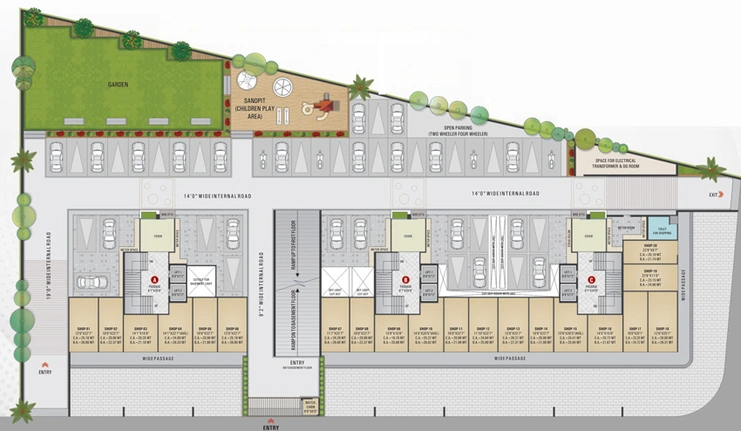 Master Plan of Glorious Serenity Homes in Singanpor, Surat - Image 86270