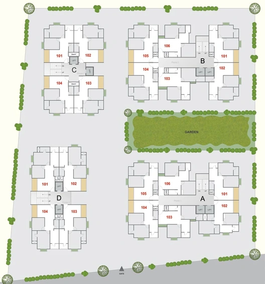 Master Plan of Eklingji Radhe Elegance in Sanand, Ahmedabad - Image 89512
