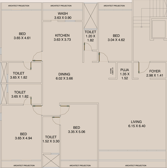 4 BHK Flat in Sai Harmony R Serenity in Diwalipura, Vadodara - Image 646853