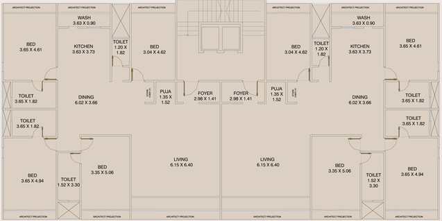 Floor Plan of Sai Harmony R Serenity in Diwalipura, Vadodara - Image 86196