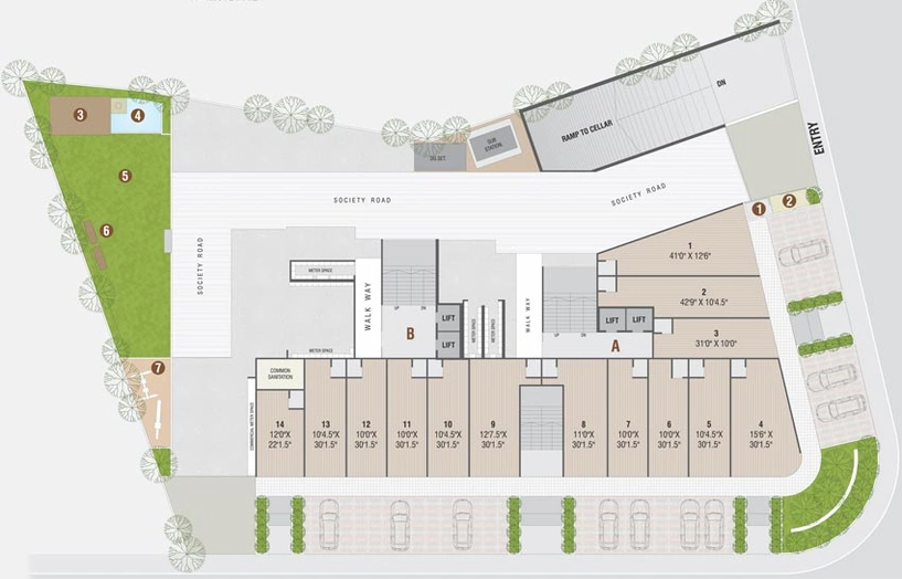 Master Plan of Eklingji Radhe Exotica in Sanand, Ahmedabad - Image 89567