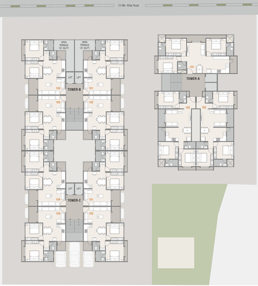 Master Plan of Shree Aarna Sky in Makarpura, Vadodara - Image 84441
