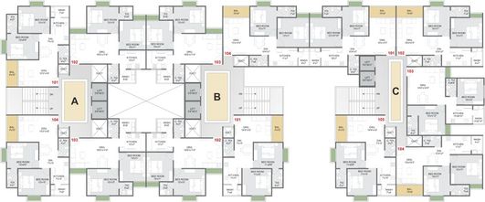 Floor Plan of Eklingji Radhe Girivar in Sanand, Ahmedabad - Image 89520
