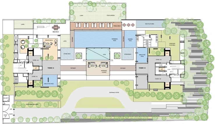 Master Plan of Safal Paarijat Eclat in Bopal, Ahmedabad - Image 89264
