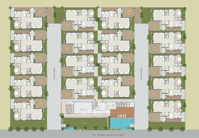 Master Plan of Vraj Regalia 18 in Bhayli Road, Vadodara - Image 84465