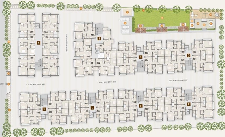 Master Plan of Shree Hari Green in Narolgam, Ahmedabad - Image 88672