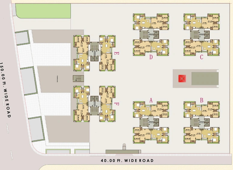 Master Plan of Hari Panchshila Sky in Variav, Surat - Image 84584