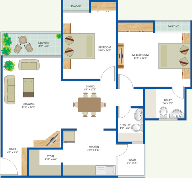 2 BHK Flat in Alembic Shangri La in Gorwa, Vadodara - Image 641281