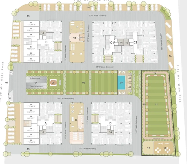 Master Plan of Lilleria Oakwoods in Vadsar Road, Vadodara - Image 86014