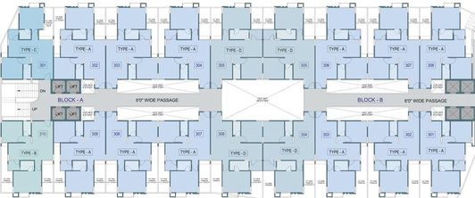Floor Plan of Yash Pinnacle in Paldi, Ahmedabad - Image 84742