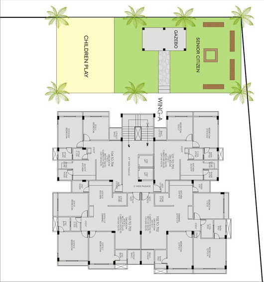 Master Plan of Yash Surya Kamal Residency in Paldi, Ahmedabad - Image 84771