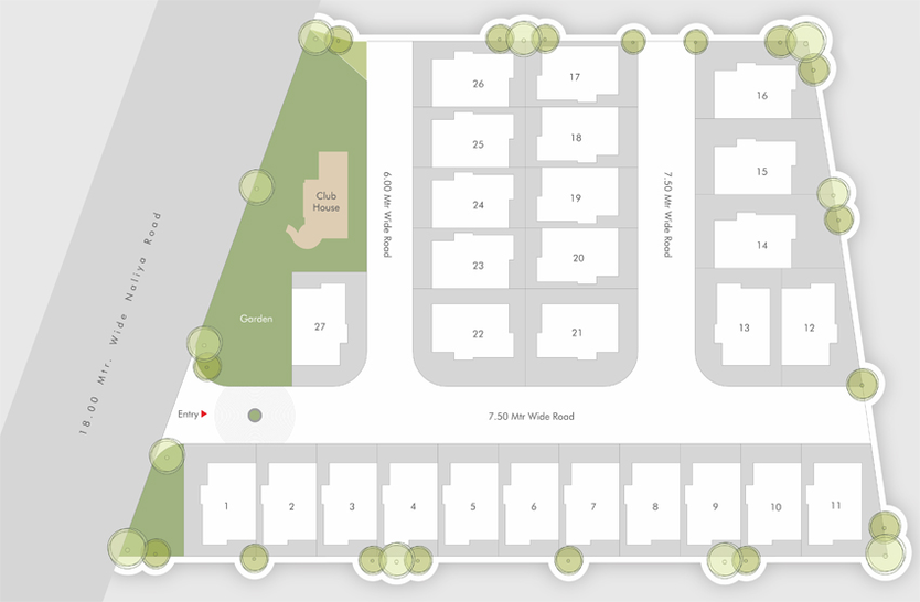 Master Plan of ParkLuxe in Waghodia Road, Vadodara - Image 86028