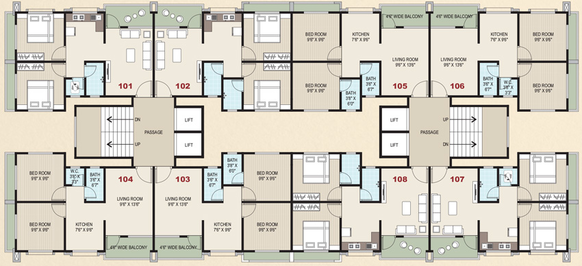 Floor Plan of Shashidhwar in Bhestan, Surat - Image 84778