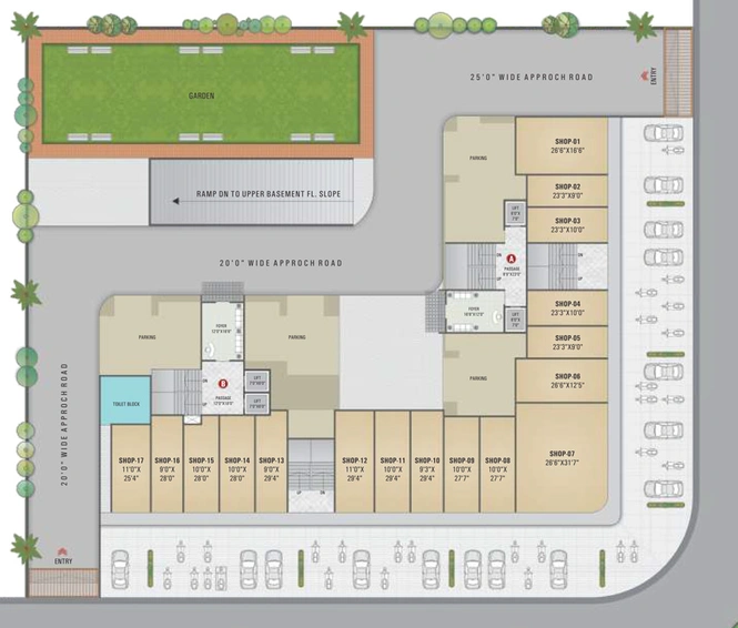 Master Plan of Shree Silvassa Twin Tower in Mota Varachha, Surat - Image 86370