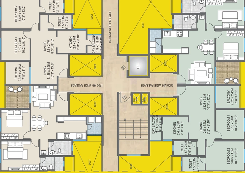 Floor Plan of Malpani Vivanta in Balewadi, Pune - Image 23033
