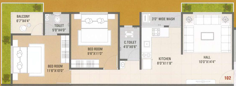 2 BHK Flat in Shree Hari Residency in Deladva Gam, Surat - Image 738563
