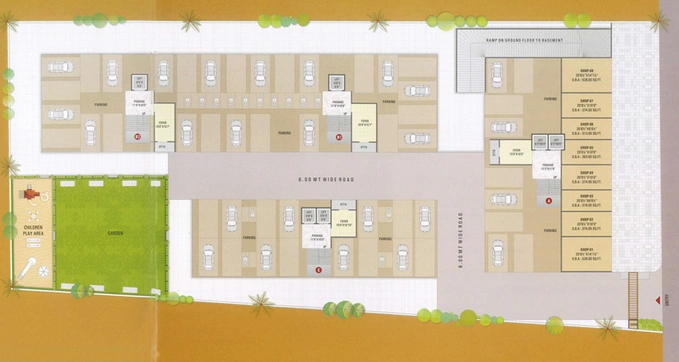 Master Plan of Shree Hari Residency in Deladva Gam, Surat - Image 112021