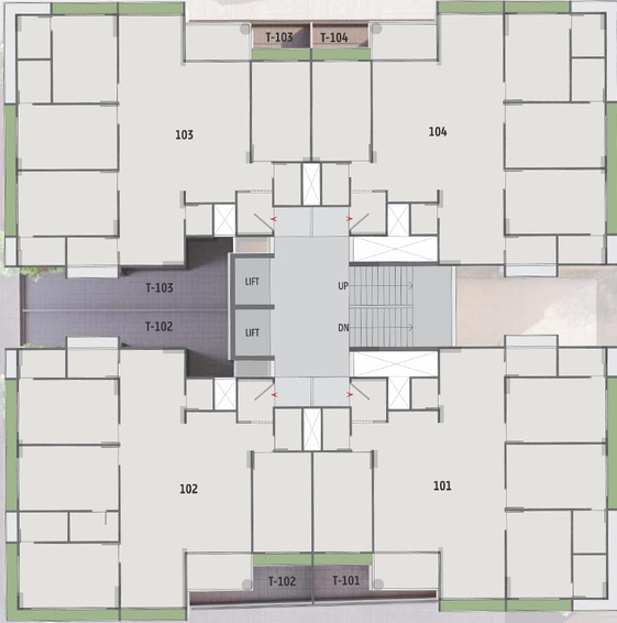 Floor Plan of Rajshree Samvar 2 in Navrangpura, Ahmedabad - Image 89804