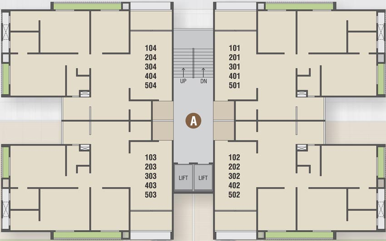 Floor Plan of Shreeji Aaryavrund 2 in Sola, Ahmedabad - Image 84808