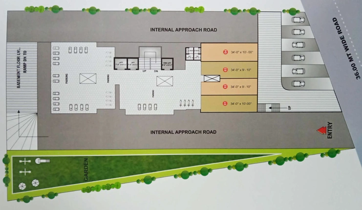Master Plan of RD River Heights in Adajan, Surat - Image 86396