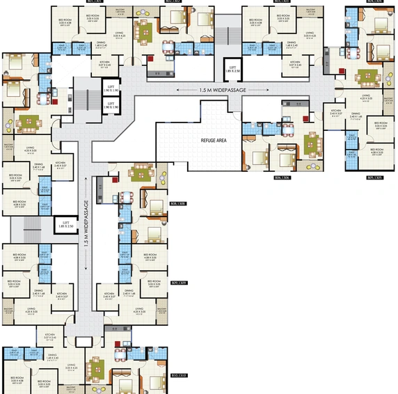 Floor Plan of Unique Legacy Royale in Mundhwa, Pune - Image 22992