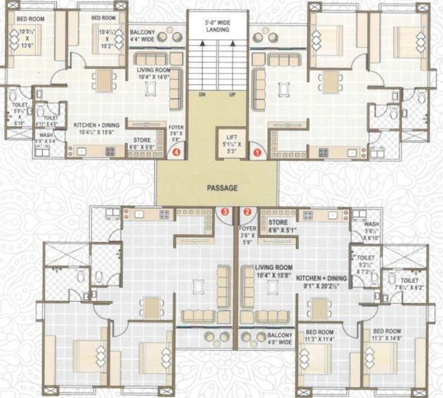 Floor Plan of Sai Enclave in Bhestan, Surat - Image 84827