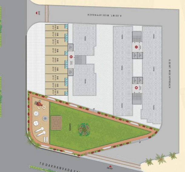 Master Plan of Shubham Heights in Devadh, Surat - Image 87829