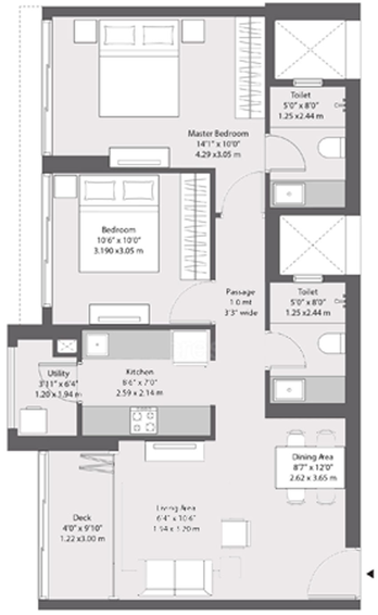 2 BHK Flat in Godrej The Trees in Vikhroli East, Mumbai - Image 642556