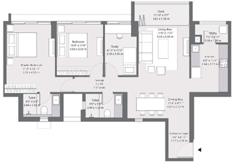 2 BHK Flat in Godrej The Trees in Vikhroli East, Mumbai - Image 642557